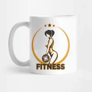 Training Girl Fitness Emblem Mug